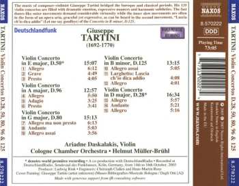 CD Giuseppe Tartini: Violin Concertos
