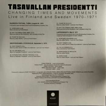 2LP Tasavallan Presidentti: Changing Times And Movements LTD | CLR