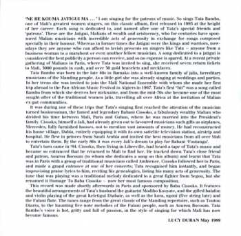 CD Tata Bambo Kouyate: Jatigui
