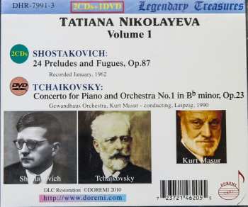 2CD/DVD/Doos Pyotr Ilyich Tchaikovsky: 24 Preludes & Fugues, Op.87 / Piano Concerto No.1, Op.23 - Tatiana Nikolayeva Volume 1