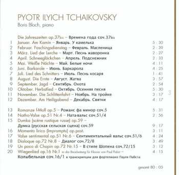 CD Pyotr Ilyich Tchaikovsky: Piano Works 9 (»Die Jahreszeiten«)