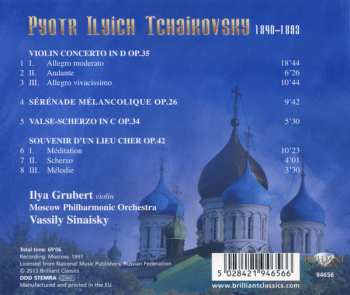 CD Pyotr Ilyich Tchaikovsky: Violin Concerto - Serenade Melancolique - Valse-Scherzo - Souvenir D'un Lieu Cher