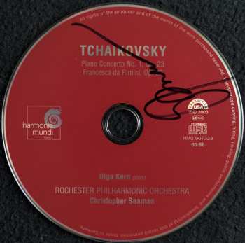 CD Pyotr Ilyich Tchaikovsky: Piano Concerto No. 1 / Francesca da Rimini