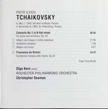 CD Pyotr Ilyich Tchaikovsky: Piano Concerto No. 1 / Francesca da Rimini
