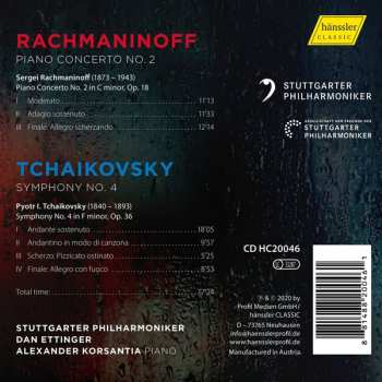 CD Pyotr Ilyich Tchaikovsky: Symphony No. 4 / Piano Concerto No. 2