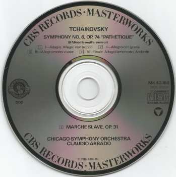 CD Pyotr Ilyich Tchaikovsky: Symphony No. 6 "Pathetique" / Marche Slave