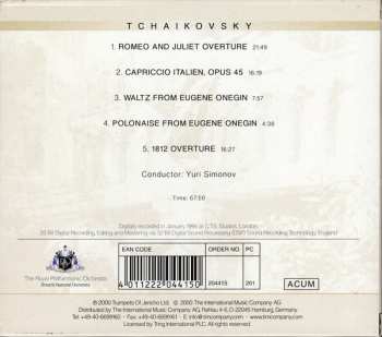 CD Pyotr Ilyich Tchaikovsky: Romeo And Juliet / Capriccio Italien Opus 45 / Waltz And Polonaise From Eugene Onegin / 1812 Overture