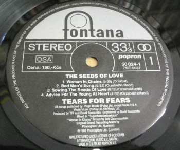LP Tears For Fears: The Seeds Of Love