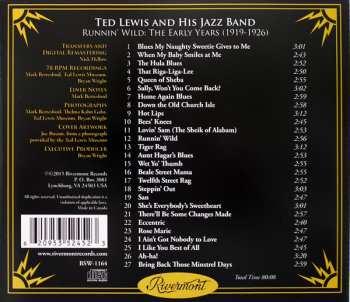 CD Ted Lewis And His Jazz Band: Runnin' Wild: The Early Years (1919-1926)
