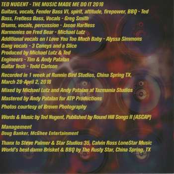 CD/DVD Ted Nugent: The Music Made Me Do It