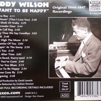 CD Teddy Wilson: I Want To Be Happy / 1944-1947