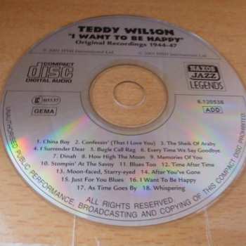 CD Teddy Wilson: I Want To Be Happy / 1944-1947