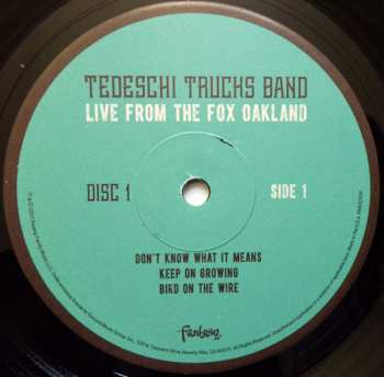 3LP Tedeschi Trucks Band: Live From The Fox Oakland