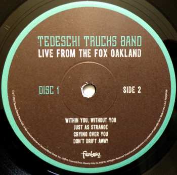 3LP Tedeschi Trucks Band: Live From The Fox Oakland