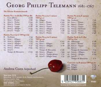 CD Georg Philipp Telemann: Die Kleine Kammermusik, 6 Partiten, Concerto In B Minor