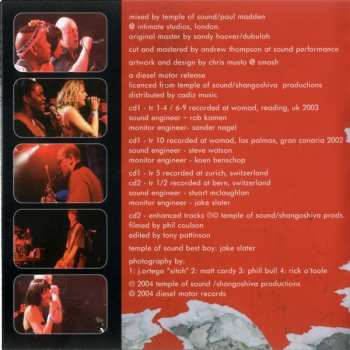 2CD Temple Of Sound: Gold Of The Sun Live