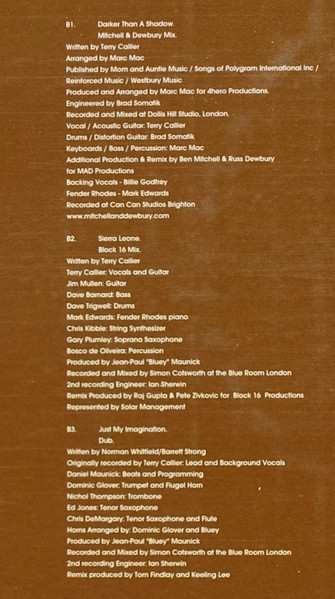 LP Terry Callier: Total Recall