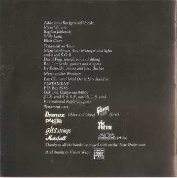 CD Testament: Practice What You Preach