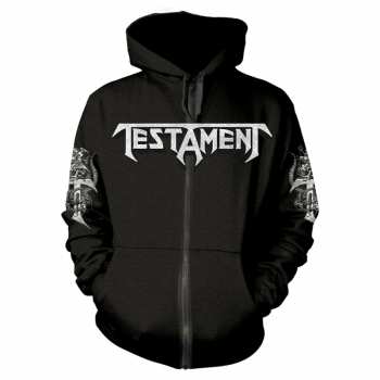 Merch Testament: Hoodie Met Rits Pitchfork Horns