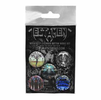 Merch Testament: Set Badges Testament Button Badge Set