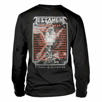 Merch Testament: Tričko S Dlouhým Rukávem Titans Of Creation (grey) Europe 2020 Tour S