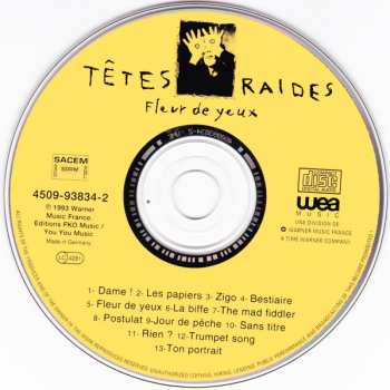 CD Têtes Raides: Fleur De Yeux