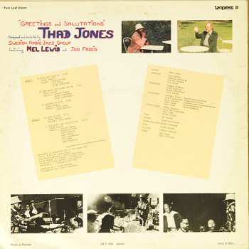 LP Thad Jones: Greetings And Salutations