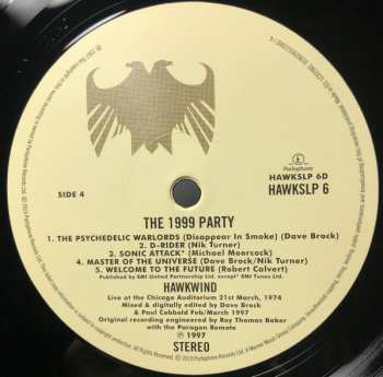 2LP Hawkwind: The '1999' Party (Live At The Chicago Auditorium, March 21 1974)