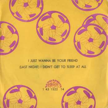 Album The Fifth Dimension: I Just Wanna Be Your Friend / (Last Night) I Didn't Get To Sleep At All