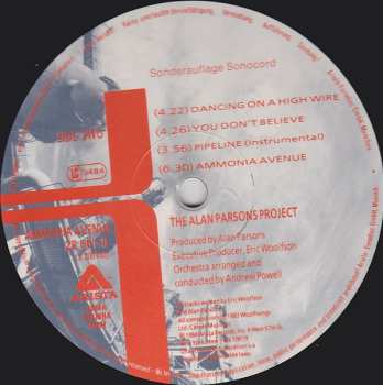 LP The Alan Parsons Project: Ammonia Avenue