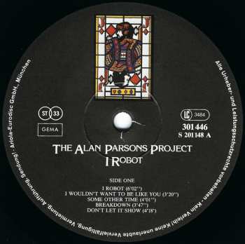 4LP/Doos The Alan Parsons Project: I Robot / Pyramid / Eve / The Turn Of A Friendly Card