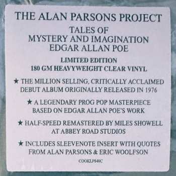 LP The Alan Parsons Project: Tales Of Mystery And Imagination - Edgar Allan Poe CLR | LTD