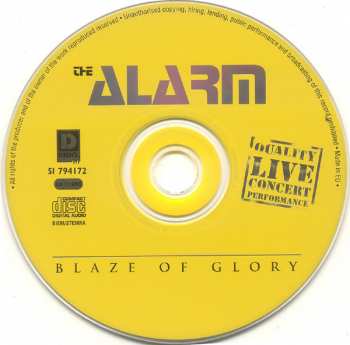 CD The Alarm: Blaze Of Glory