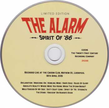 2LP The Alarm: Spirit of '86 - Collectors Edition