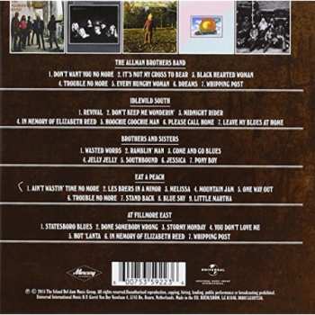 5CD/Doos The Allman Brothers Band: 5 Classic Albums