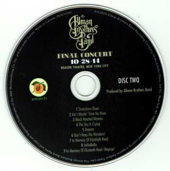 3CD The Allman Brothers Band: Final Concert 10-28-14 (Beacon Theatre, New York City)
