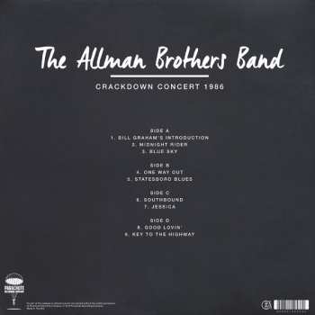 2LP The Allman Brothers Band: Crackdown Concert 1986