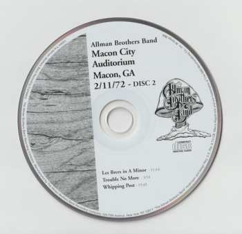 2CD The Allman Brothers Band: Macon City Auditorium Macon, GA 2/11/72