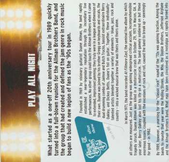 2CD The Allman Brothers Band: Play All Night: Live At The Beacon Theatre 1992 