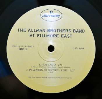 2LP The Allman Brothers Band: The Allman Brothers Band At Fillmore East
