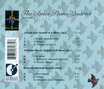 CD Ames Piano Quartet: Czech Piano Quartets