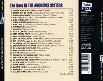 CD The Andrews Sisters: The Best Of The Andrews Sisters