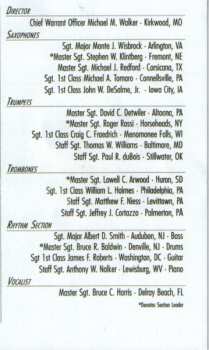 CD The Army Blues Jazz Ensemble: An Evening In Concert