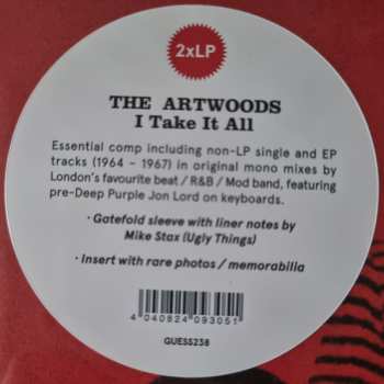 2LP The Artwoods: I Take It All (Singles Collection)