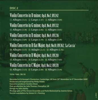 2CD Antonio Vivaldi: Il Cimento Dell'Armonia E Dell'Inventione, Opus 8 (Including 'Le Quattro Stagioni')