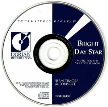 CD The Baltimore Consort: Bright Day Star