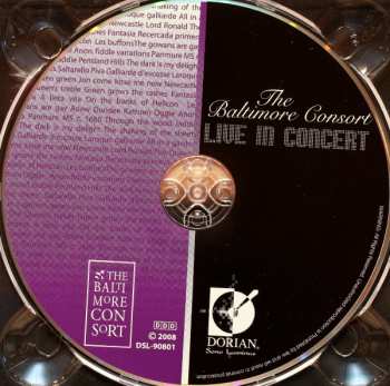 CD The Baltimore Consort: Live In Concert