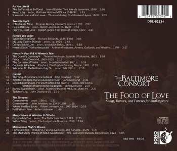 CD The Baltimore Consort: The Food Of Love: Songs, Dance, And Fancies For Shakespeare