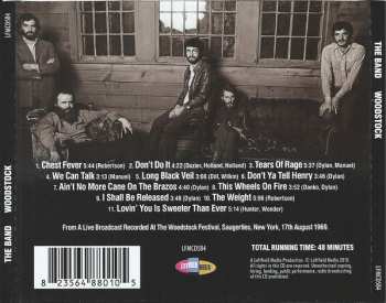 CD The Band: Woodstock The Full 1969 Festival Performance