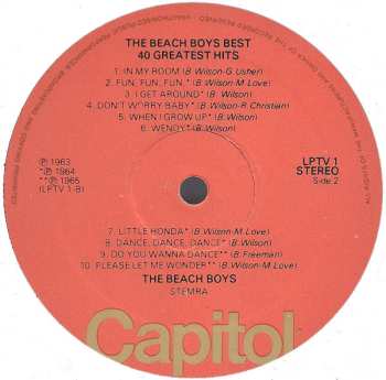 2LP The Beach Boys: Beach Boys Bests (40 Greatest Hits)